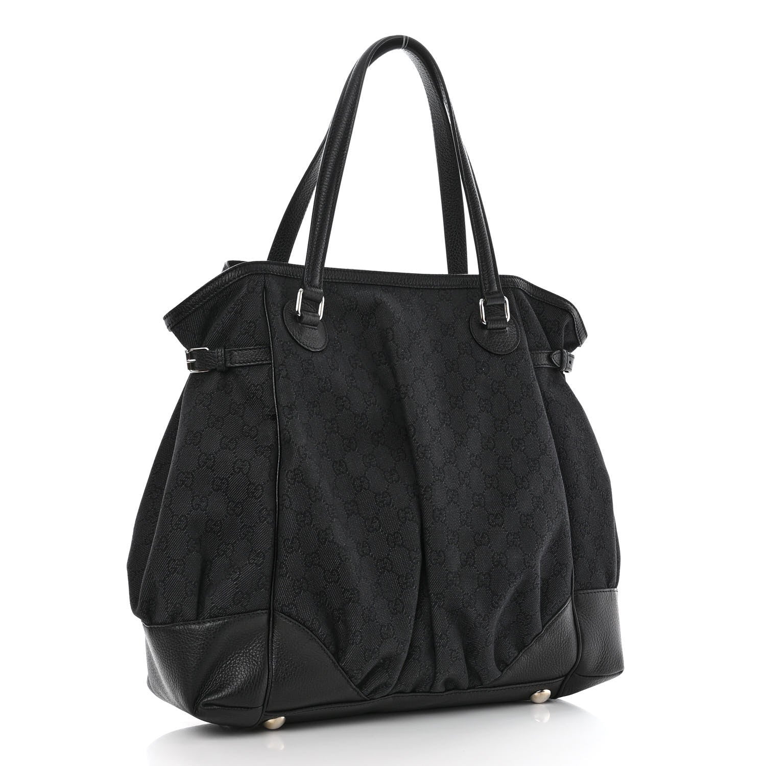 Gucci Monogram Full Moon Tote Black 3 of 9