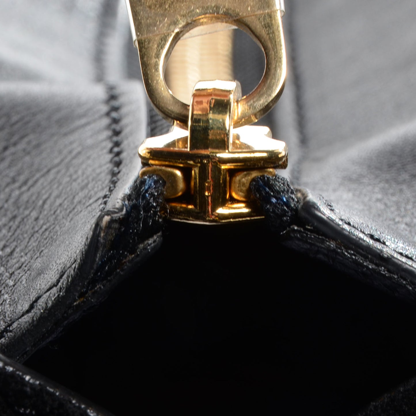 Python Suede Medium Trapeze Black