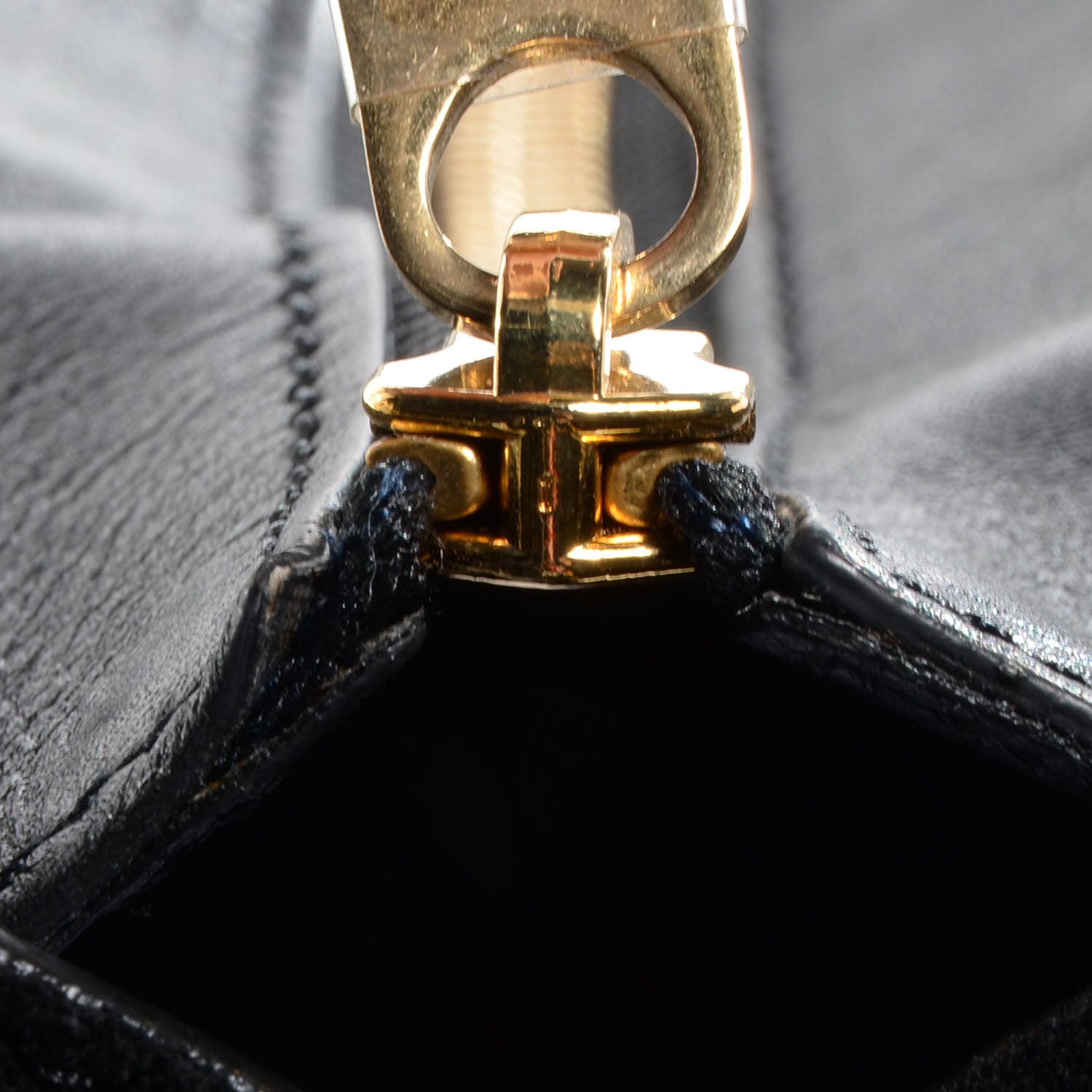 Celine Python Suede Medium Trapeze Black 8 of 9