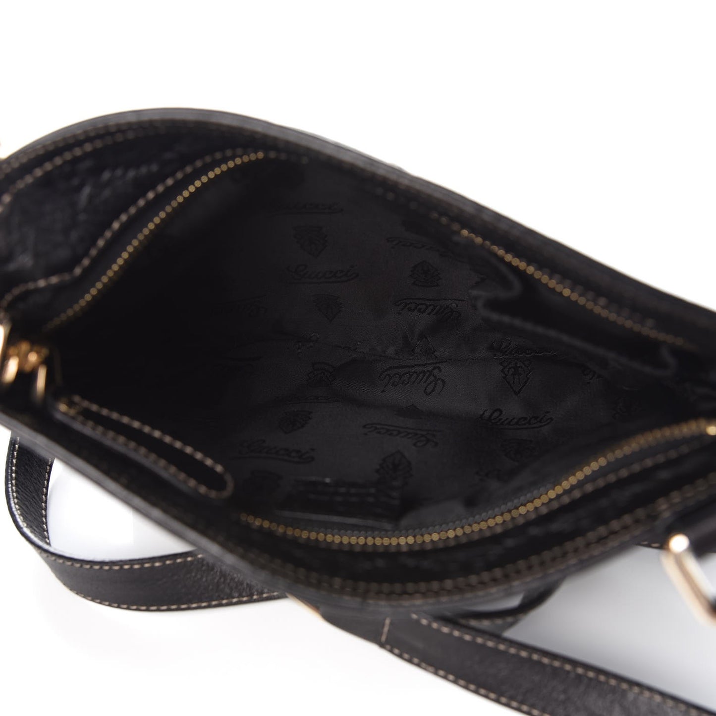 Guccissima Small Flat Messenger Bag Black