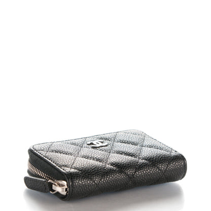 Chanel Caviar Quilted Zip Coin Purse Black 4 of 7