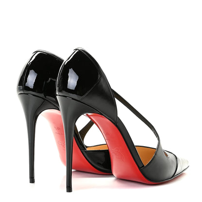 Christian Louboutin Patent Shiny Nappa Crissos Pumps 40.5 Black 4 of 10