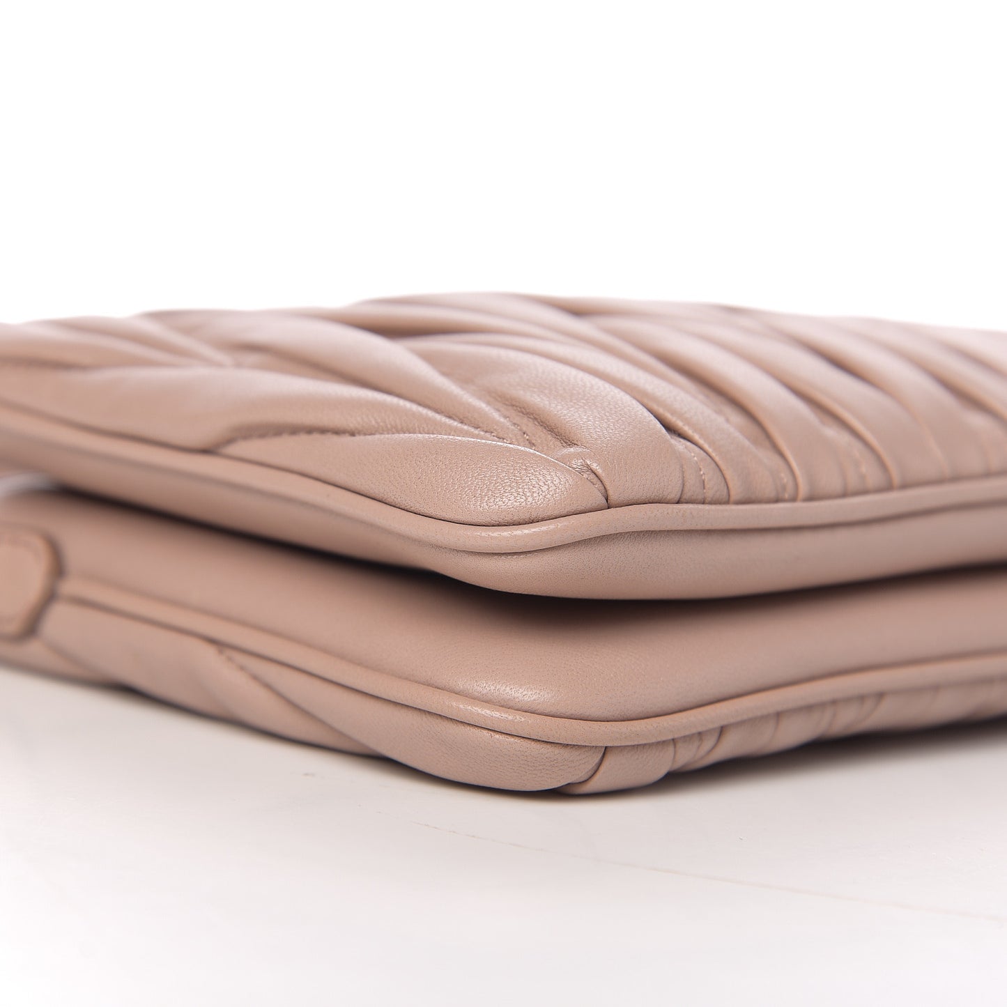 Nappa Matelasse Double Zip Crossbody Cammeo
