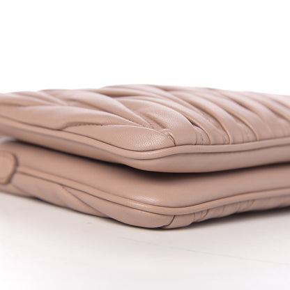 Miu Miu Nappa Matelasse Double Zip Crossbody Cammeo 7 of 9