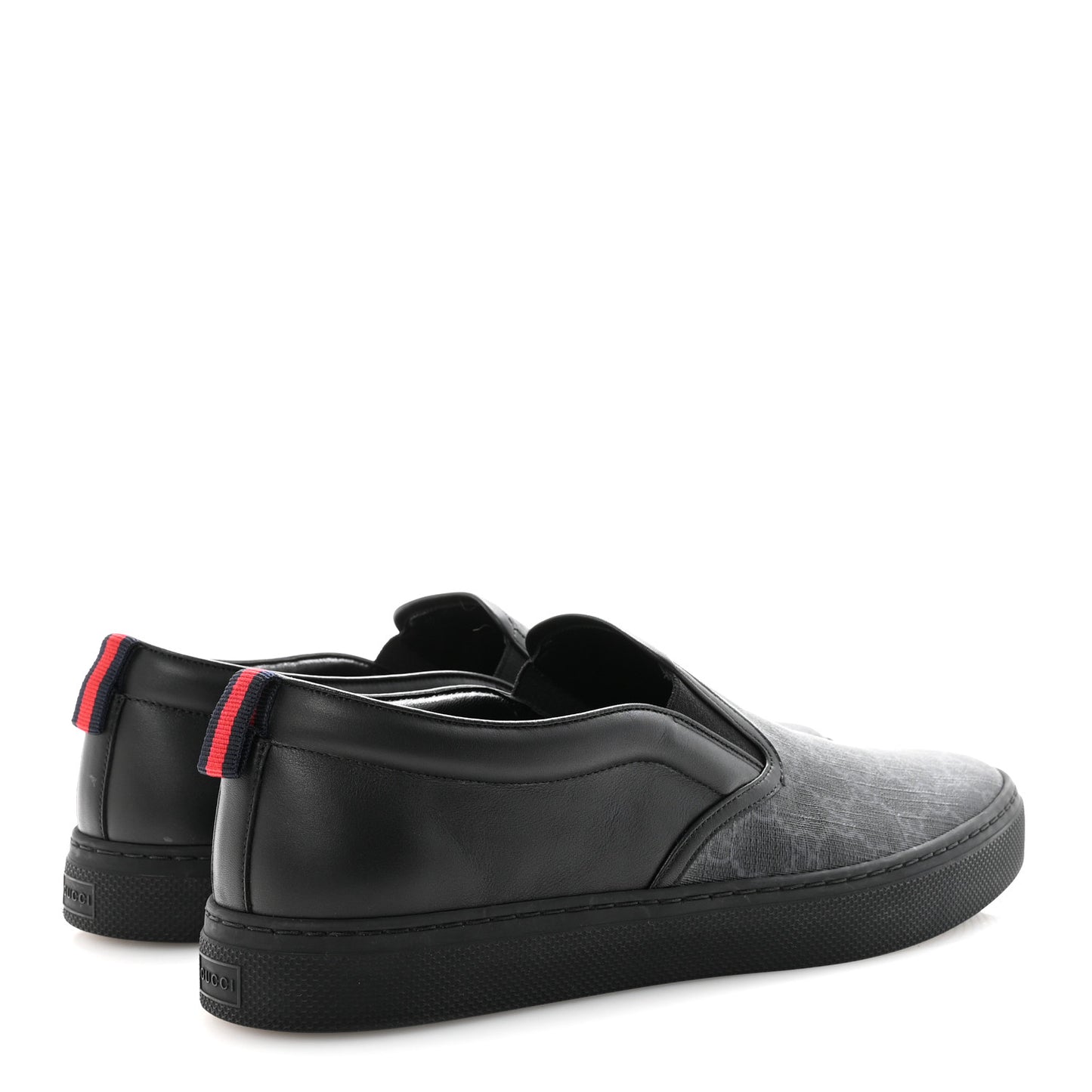 GG Supreme Monogram Mens Slip On Sneaker 12 Black