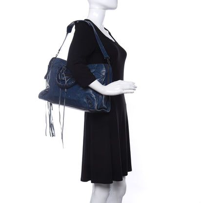 Balenciaga Agneau Classic Hardware City Bleu Mineral 2 of 9
