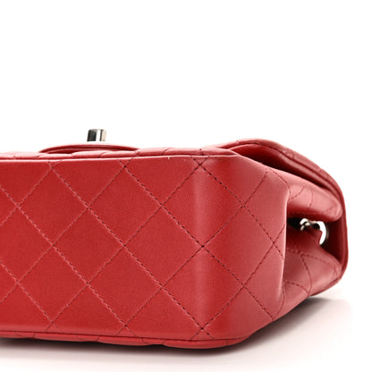 Chanel Lambskin Quilted Mini Square Flap Red 10 of 13