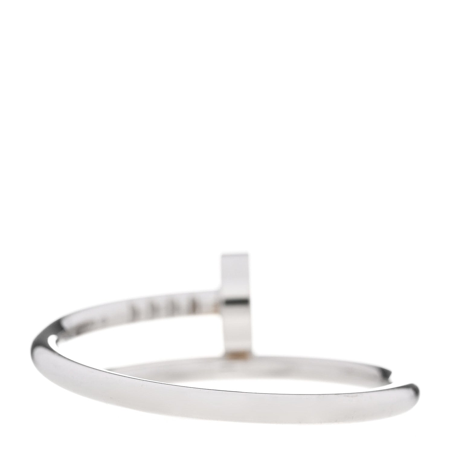 Cartier 18K White Gold Small Juste Un Clou Ring 56 7.5 3 of 8