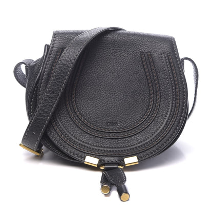 Chloe Calfskin Mini Marcie Round Crossbody Bag Black 1 of 17