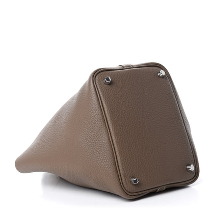 Hermes Taurillon Clemence Picotin Lock 18 PM Etoupe 4 of 11