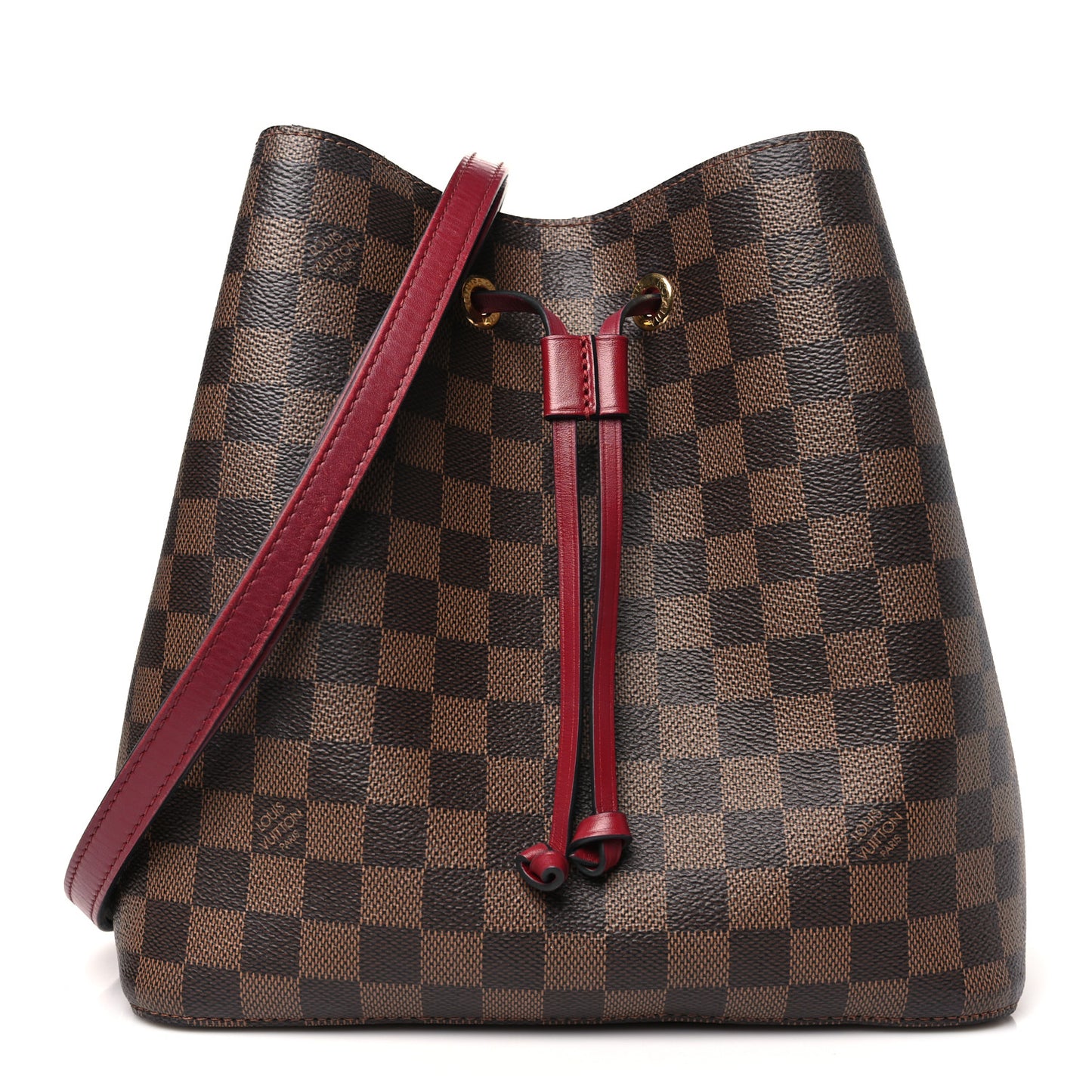 Damier Ebene Neonoe MM Cherry Berry