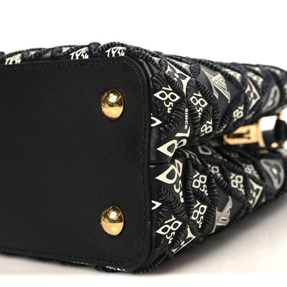 Louis Vuitton Calfskin Since 1854 Embroidered Capucines PM Black 9 of 9