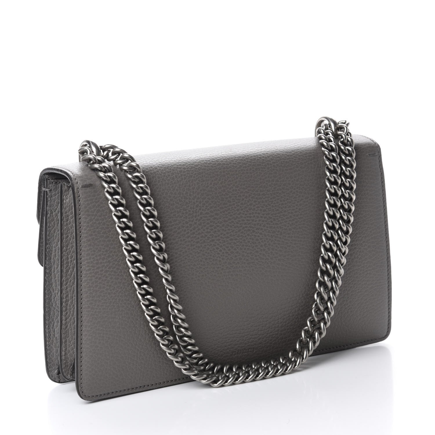 Gucci Pebbled Calfskin Small Dionysus Shoulder Bag Dusty Grey 3 of 10