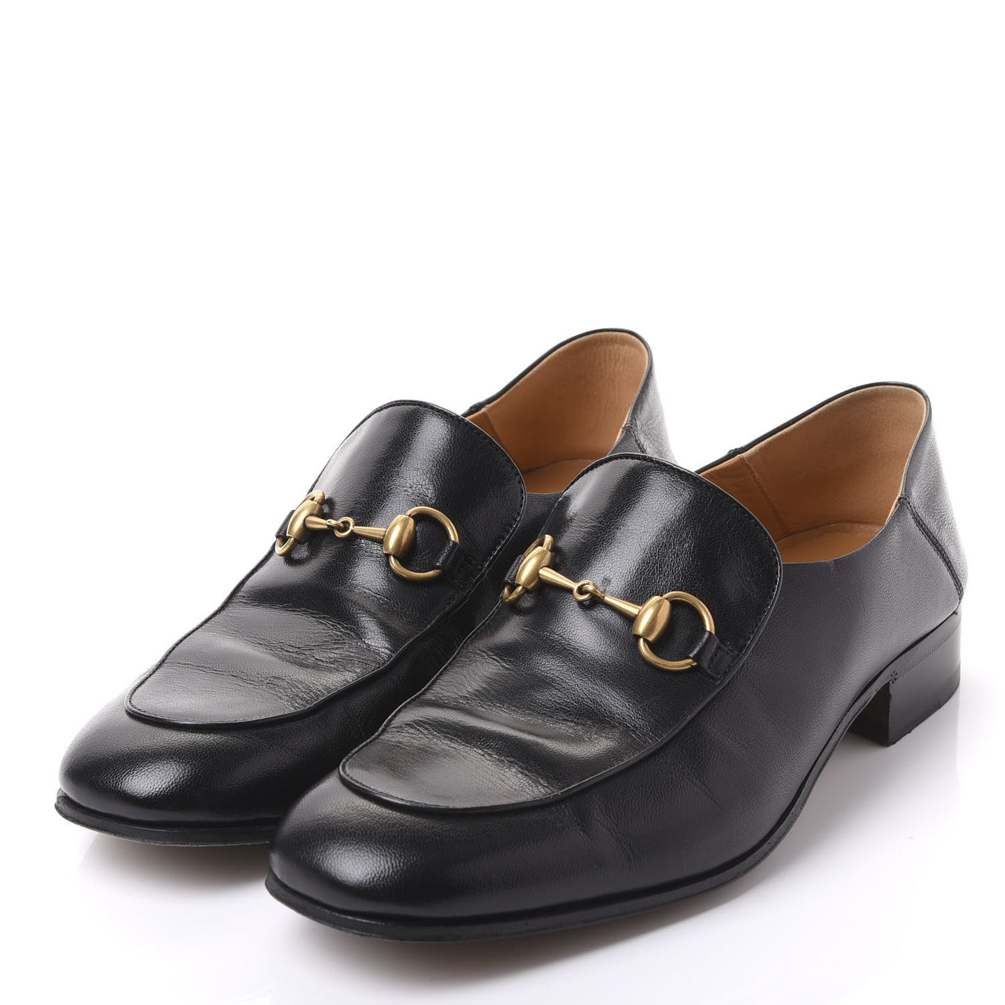 Goatskin Mens Horsebit Loafers 8.5 Black
