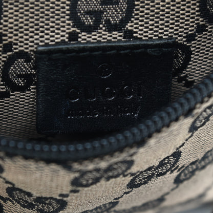 Gucci GG Monogram Double Pocket Belt Bag Black Beige 6 of 9
