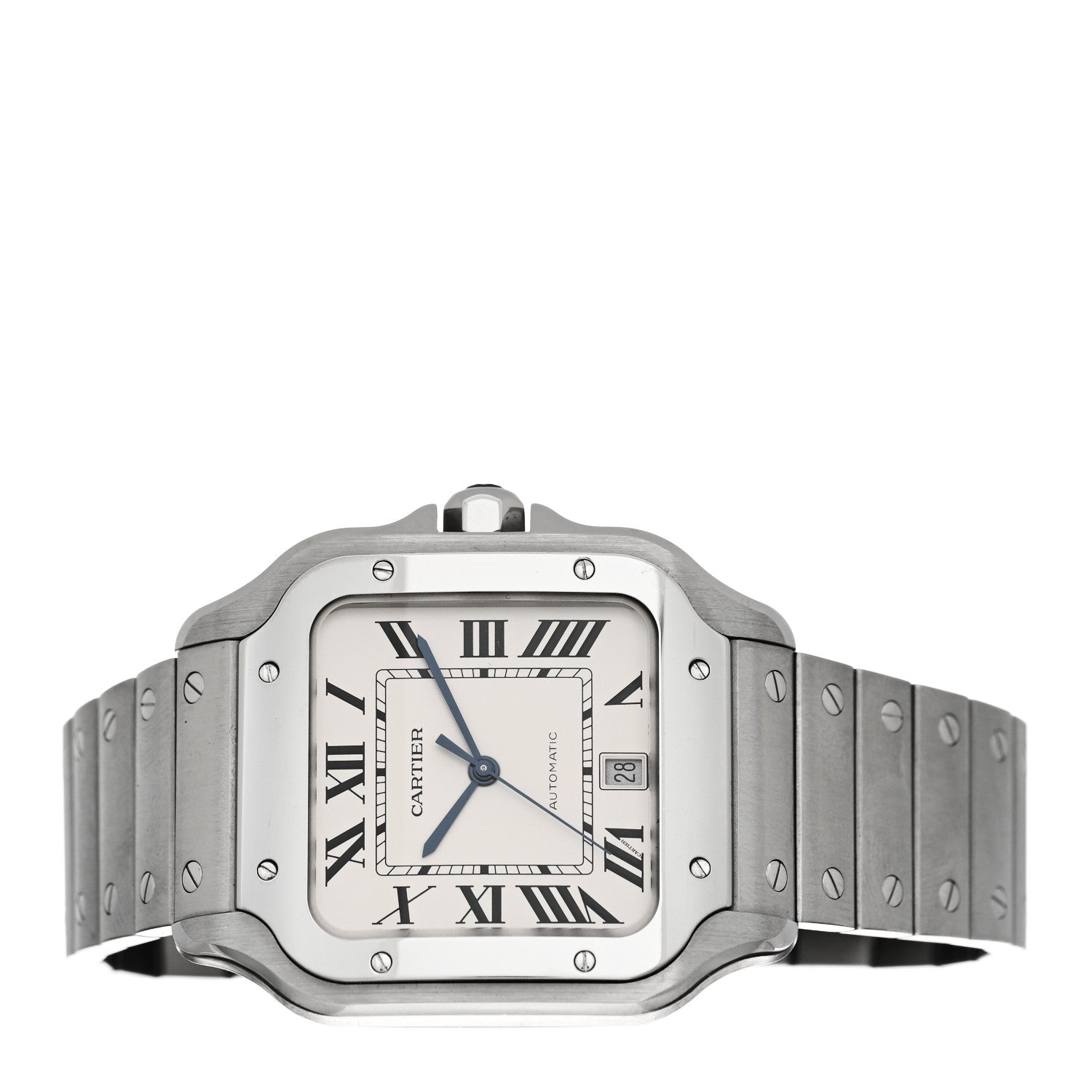 Cartier Stainless Steel 39.8mm Santos De Cartier Automatic Watch 2 of 4