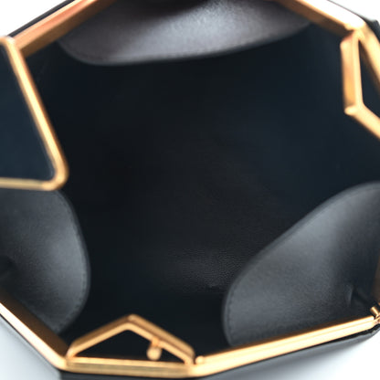 Bottega Veneta Calfskin Pyramid Bag Black 5 of 11