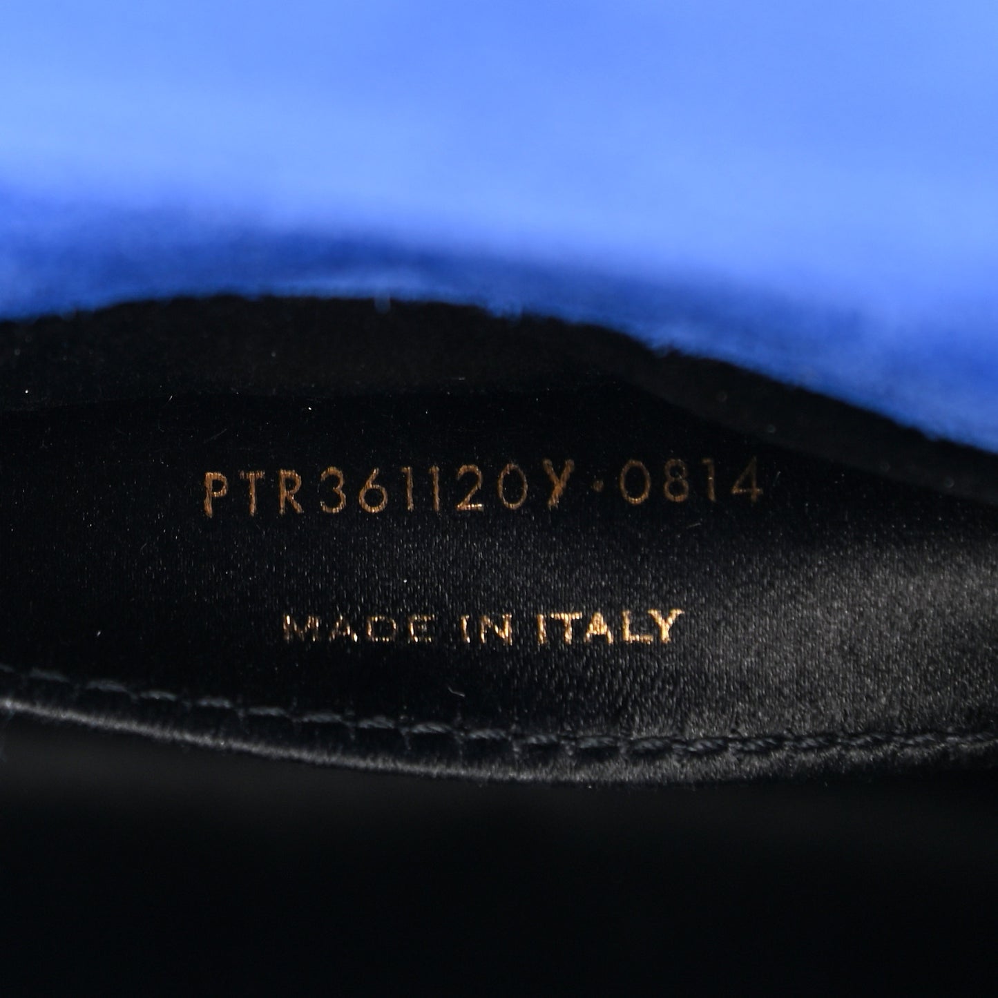 Patent Calfskin Monogram Large Belle De Jour Clutch Royal Blue