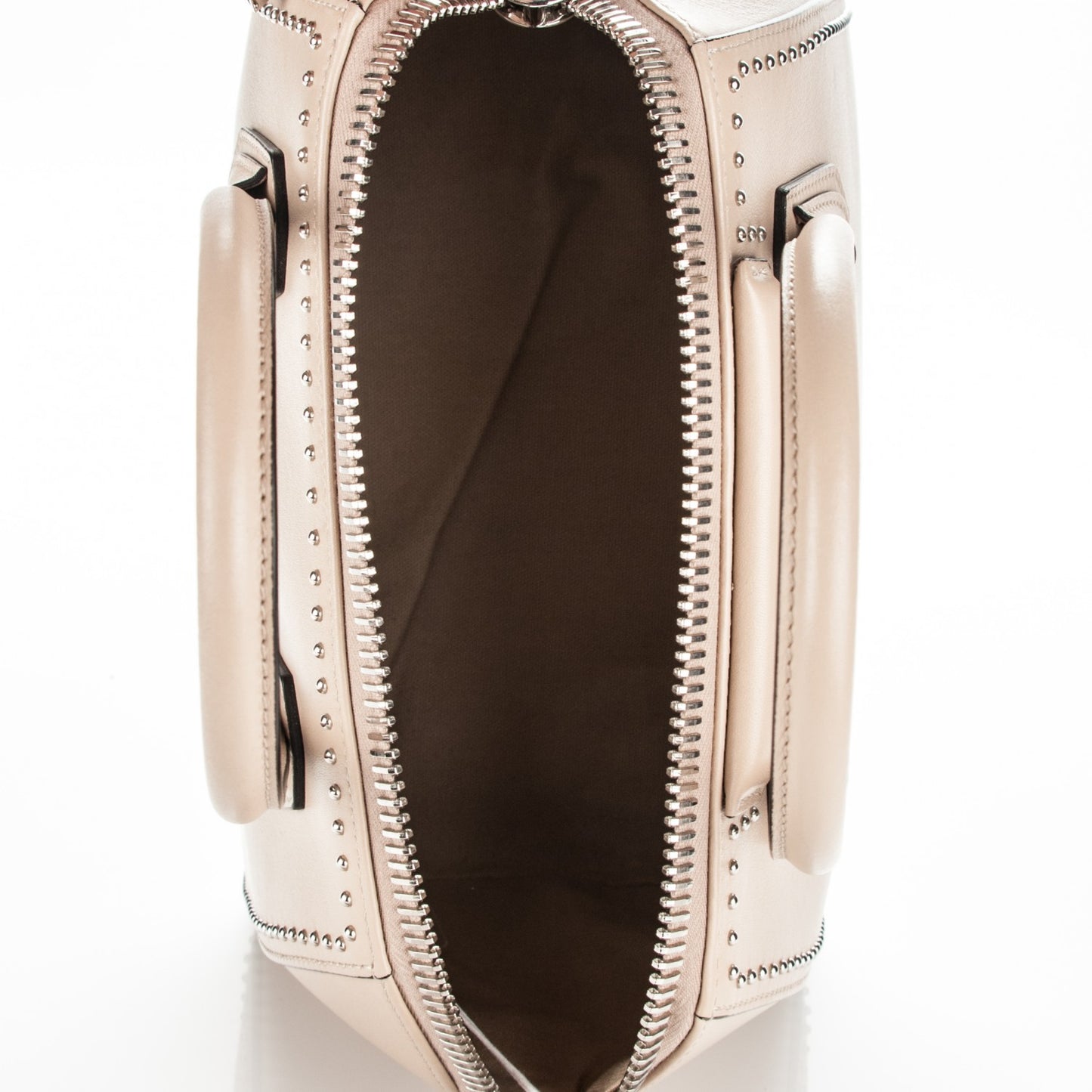 Calfskin Small Studded Antigona Beige Buff