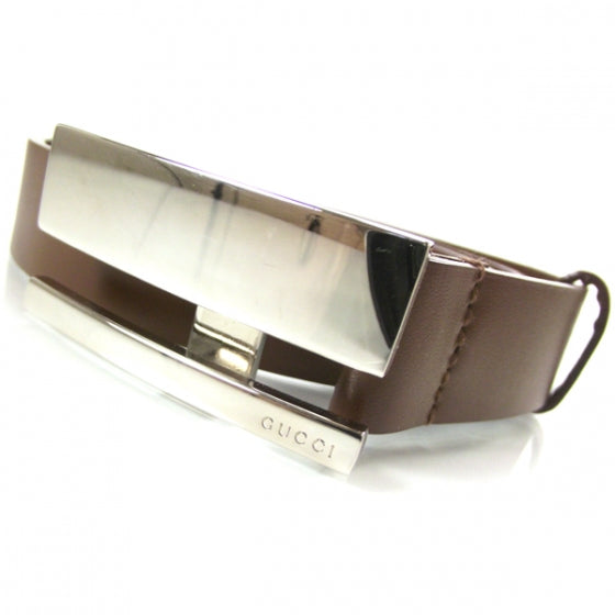 Gucci Leather Belt Brown 32 4 of 5