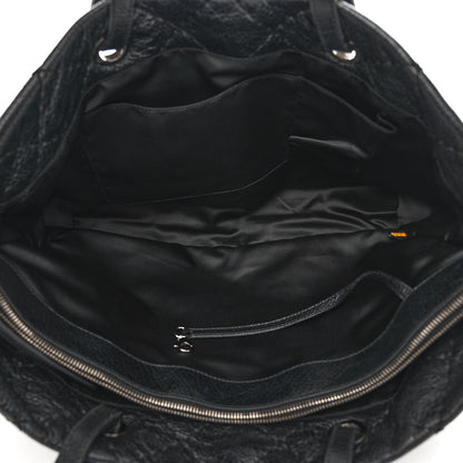Chanel Glazed Calfskin Large On The Road Tote Black 5 of 11