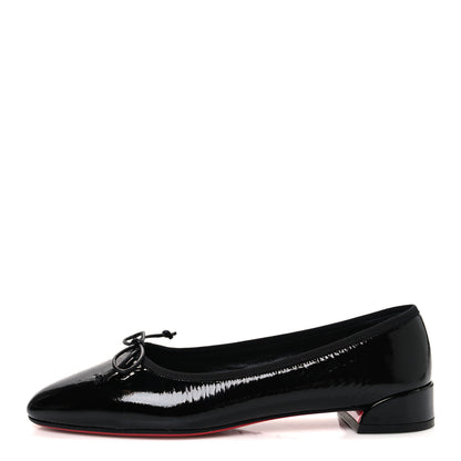 Christian Louboutin Patent Sweetie Jane Ballerina Flats 38 Black 1 of 10