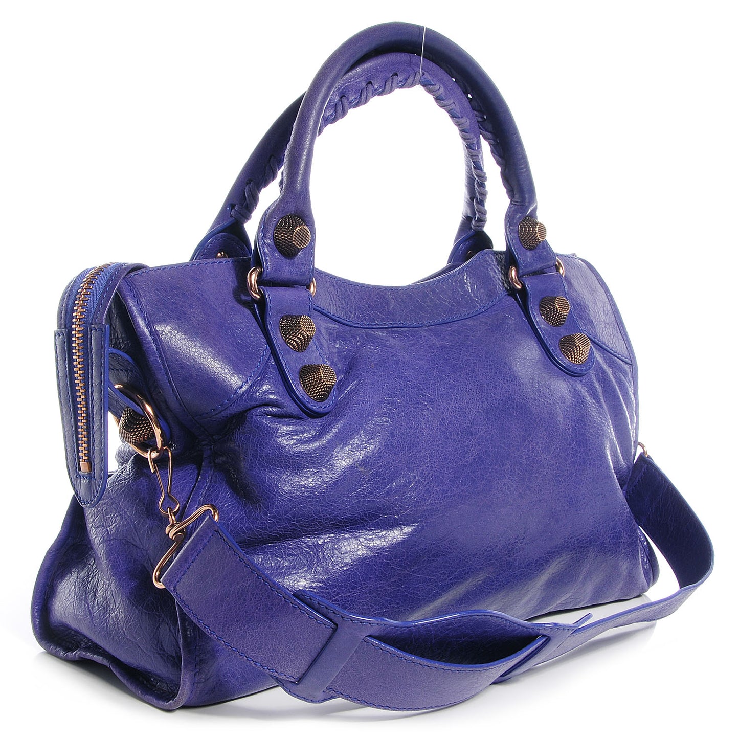 Agneau Giant 21 Rose Gold Hardware City Bleu Lavande