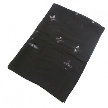 Louis Vuitton Monogram Silk Glitter Stole Noir 3 of 7