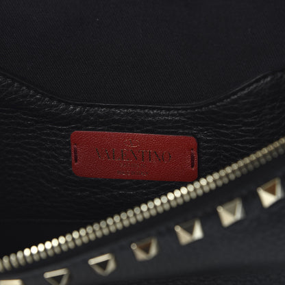Valentino Garavani Grainy Calfskin Rockstud Belt Bag Black 5 of 9
