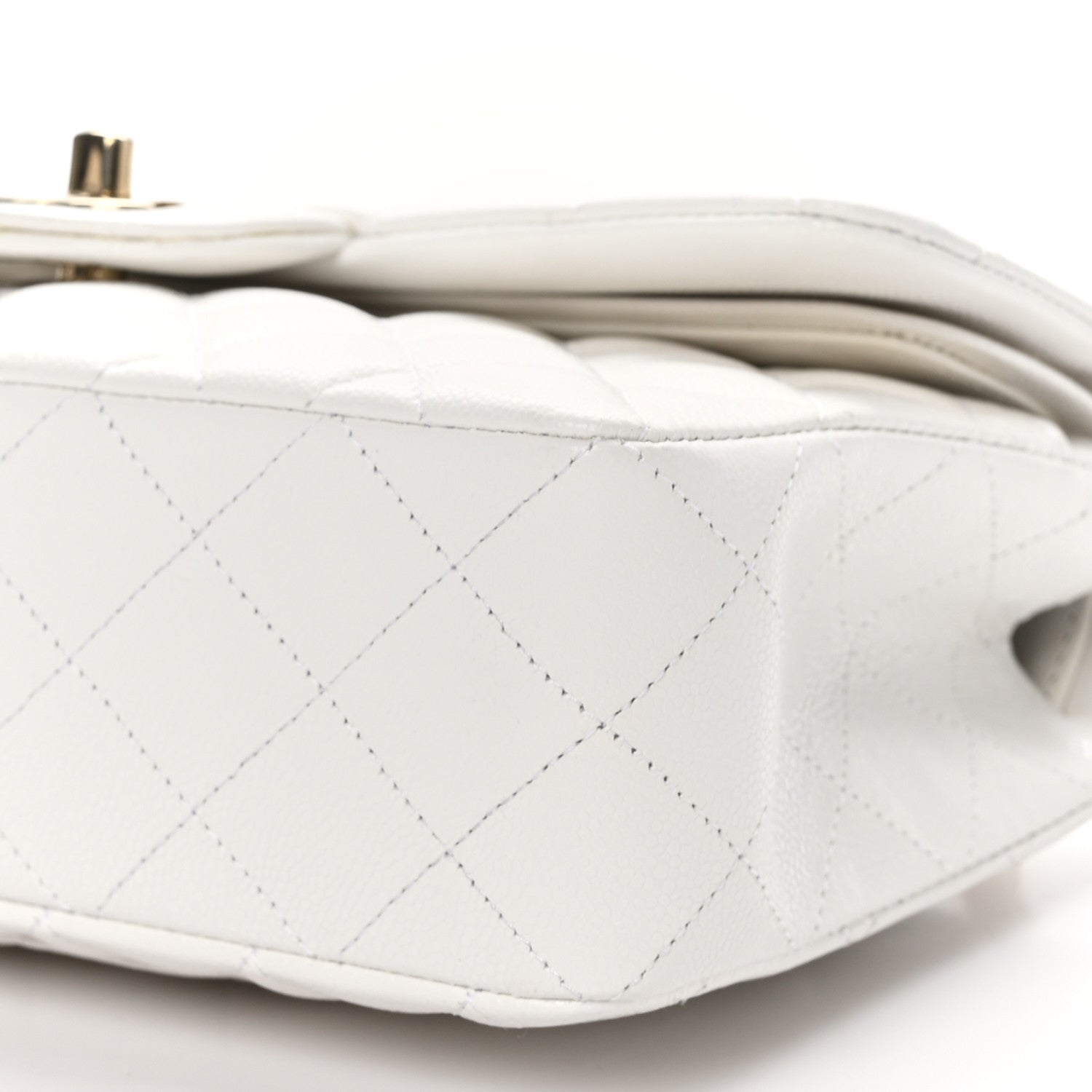Chanel Caviar Quilted Small Double Flap White 10 of 11