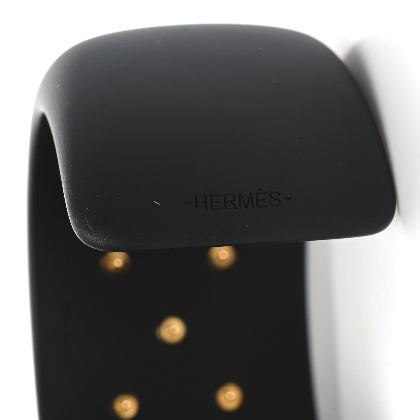 Pearwood Medor Wide Cuff Bracelet M Black
