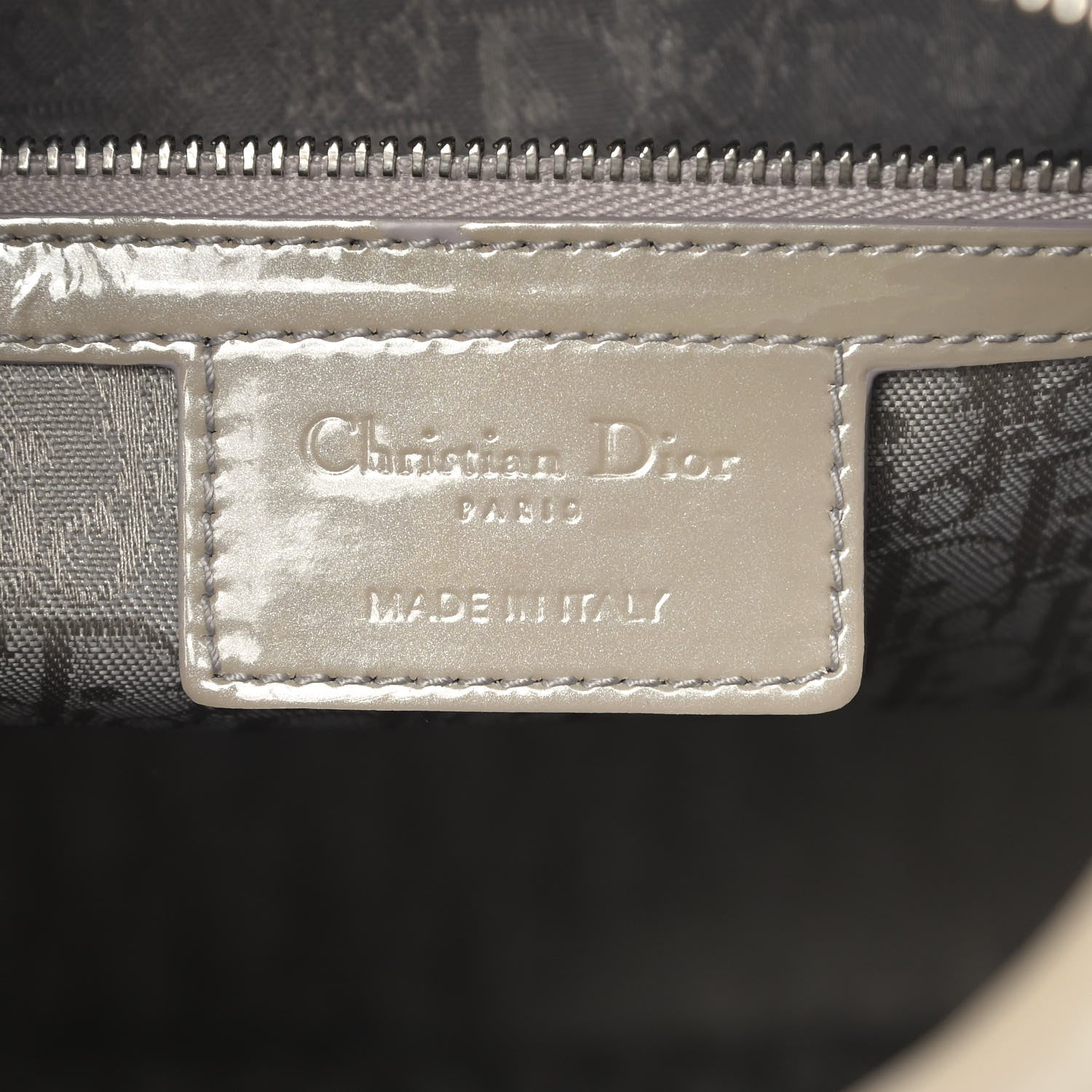 Christian Dior Patent Cannage Extra Large Lady Dior Beige 6 of 11