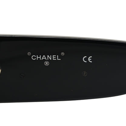 Chanel Acetate CC Logo Square Sunglasses 71472 Black 5 of 8