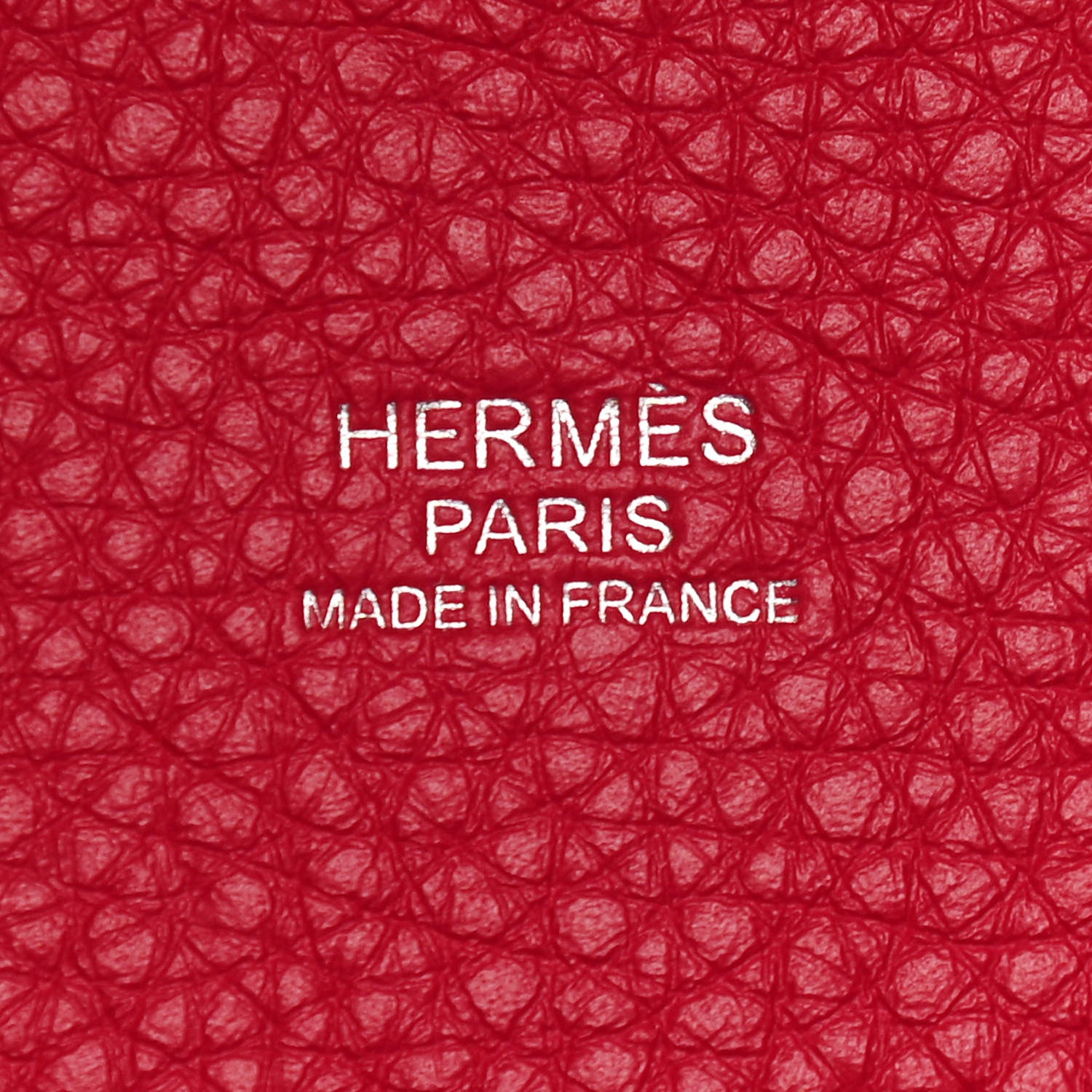 Hermes Taurillon Clemence Casaque Picotin Lock 22 MM Bleu Nuit Framboise Rouge Sellier 6 of 9