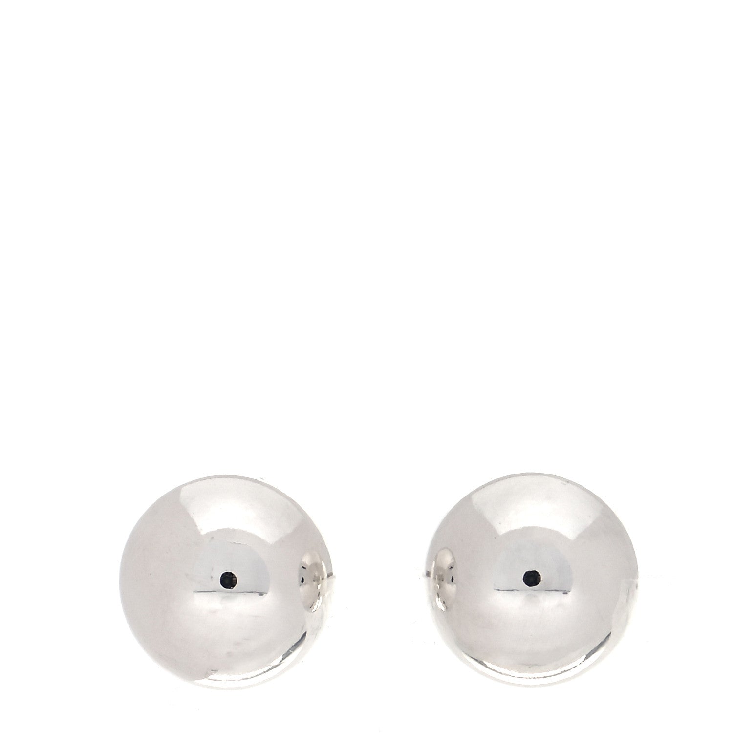 Tiffany Sterling Silver 10mm HardWear Ball Earrings 1 of 5