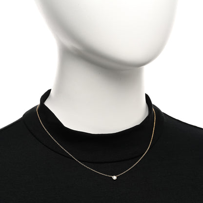 Tiffany 18K Yellow Gold Diamond .12ct Elsa Peretti Diamonds by the Yard Pendant Necklace 2 of 5