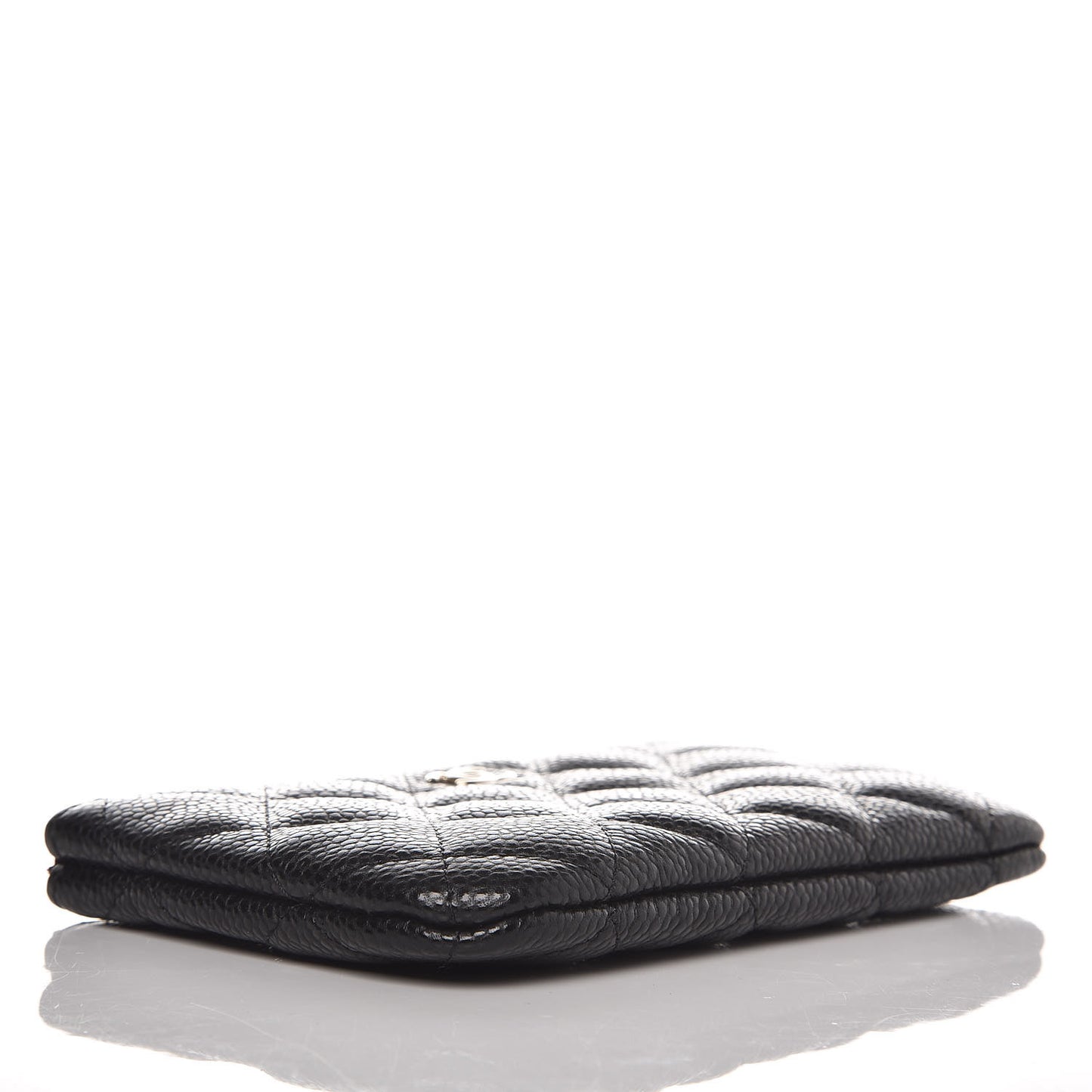 Caviar Quilted Small Cosmetic Case Black