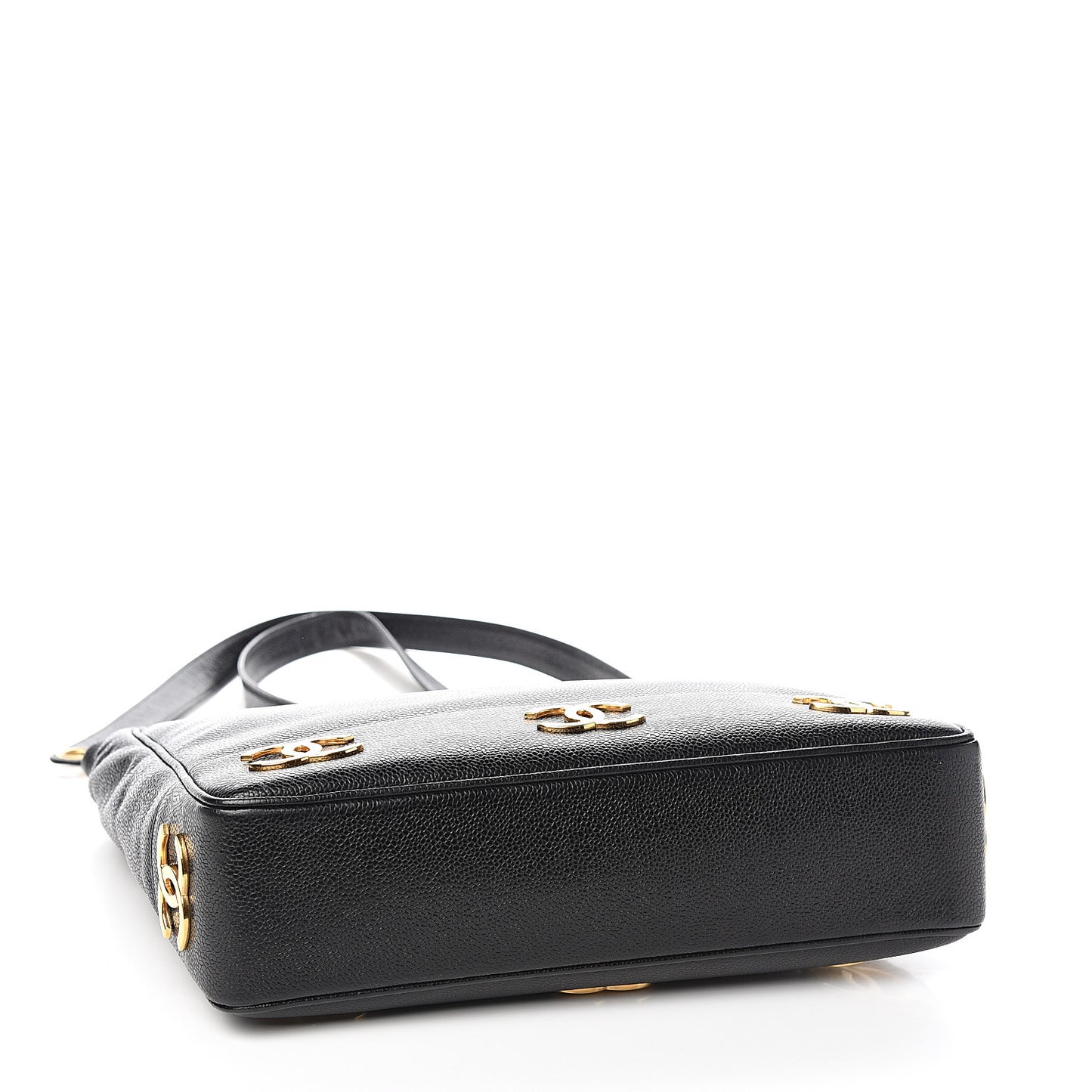 Caviar CC Shoulder Bag Black