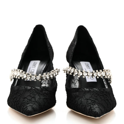 Jimmy Choo Lace Crystal Bing 65 Pumps 37.5 Black 2 of 7