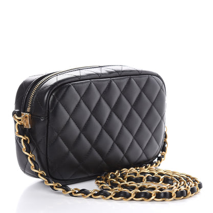 Chanel Lambskin Quilted Small Timeless Camera Case Black 3 of 10
