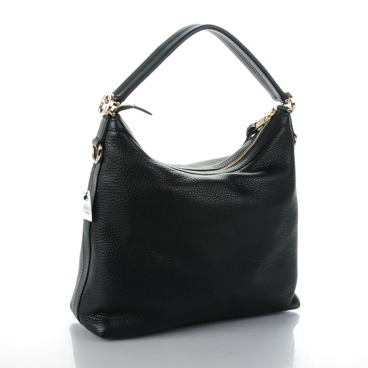 Pebbled Calfskin Small Miss GG Hobo Black