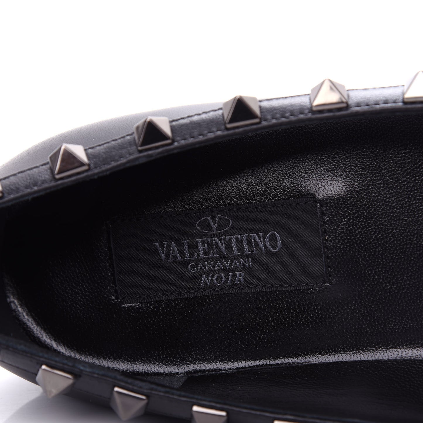 Nappa Rockstud Ballerina Flats 36.5 Black