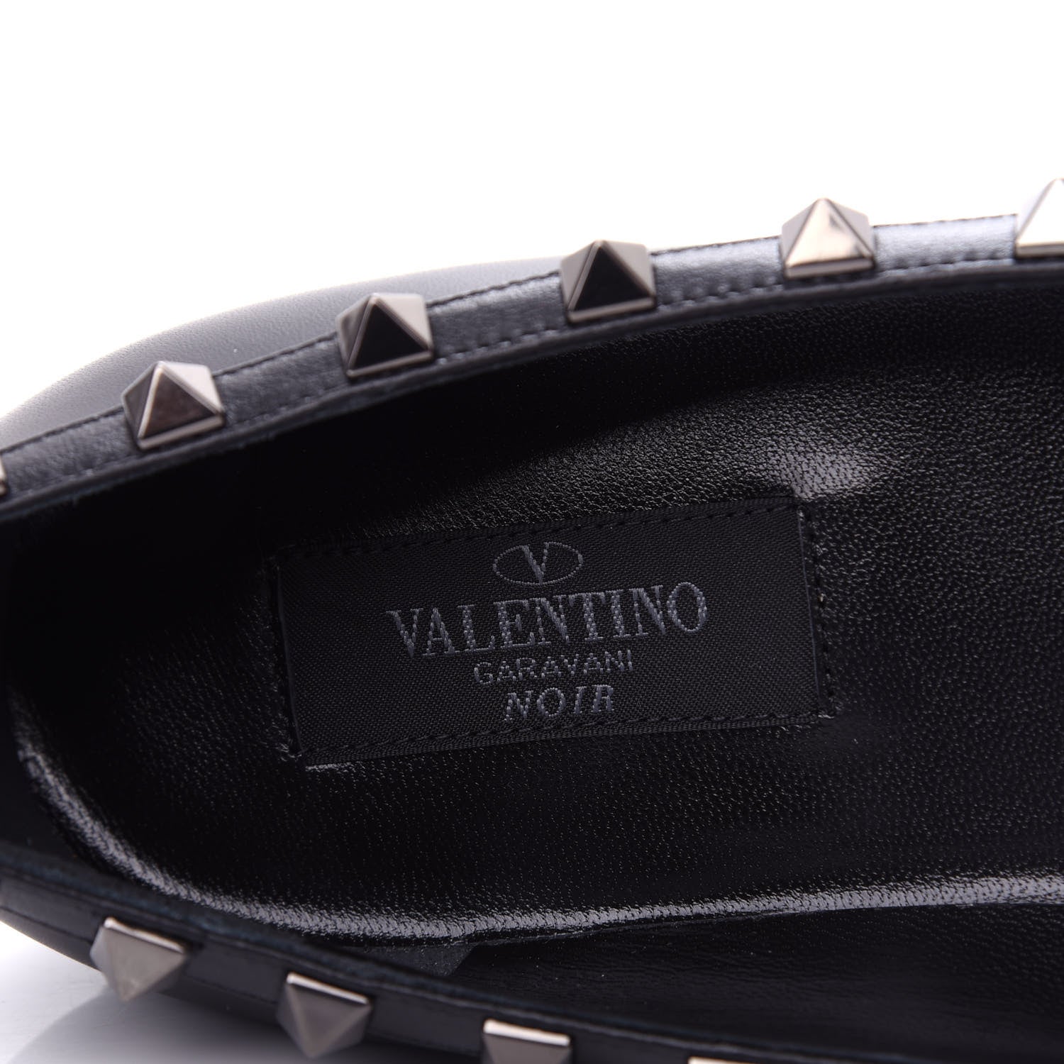 Valentino Garavani Nappa Rockstud Ballerina Flats 36.5 Black 8 of 11