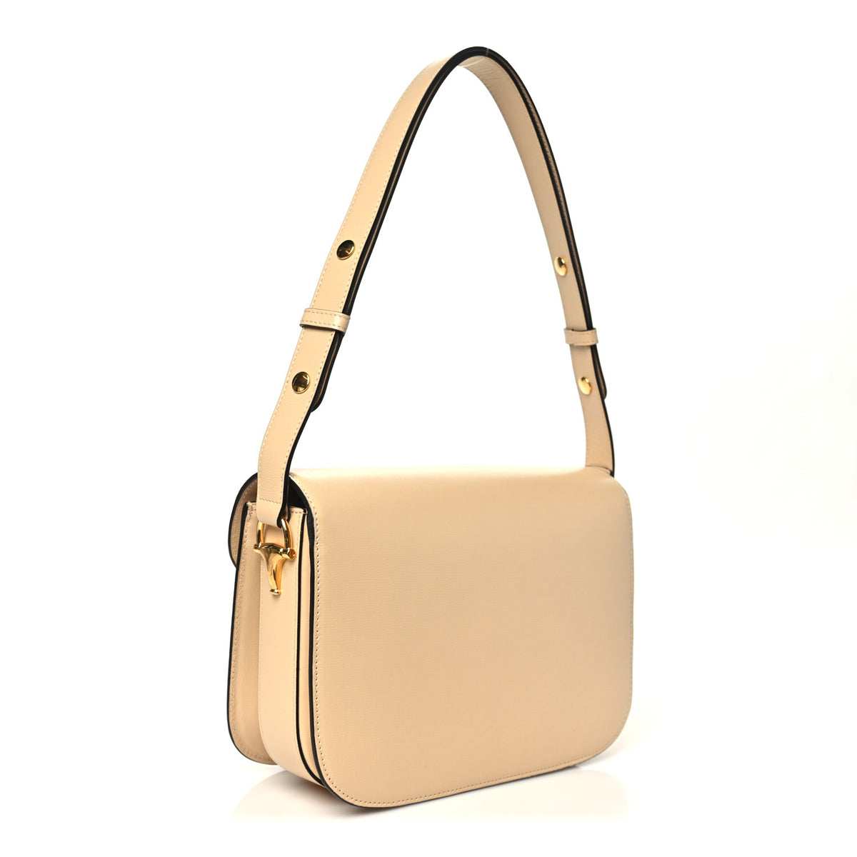 Gucci Azalea Calfskin Horsebit 1955 Shoulder Bag Bubble Tea 3 of 10