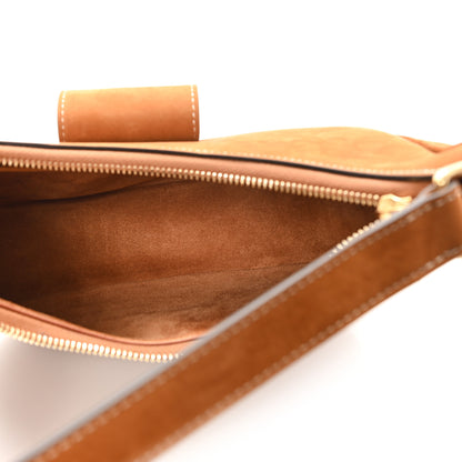 Celine Suede Medium Strap Ava Triomphe Shoulder Bag Camel 5 of 9