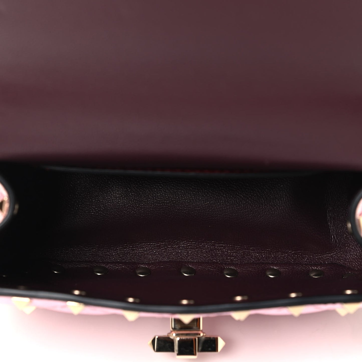 Metallic Nappa Micro Rockstud Spike Shoulder Bag Giacinto