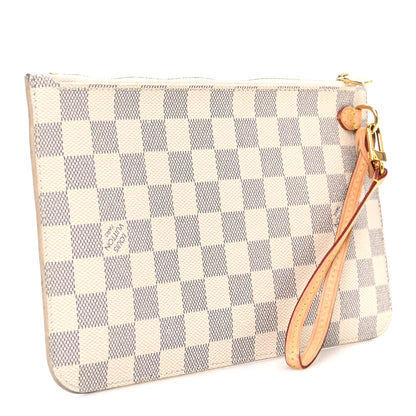 Louis Vuitton Damier Azur Neverfull MM GM Pochette 3 of 8