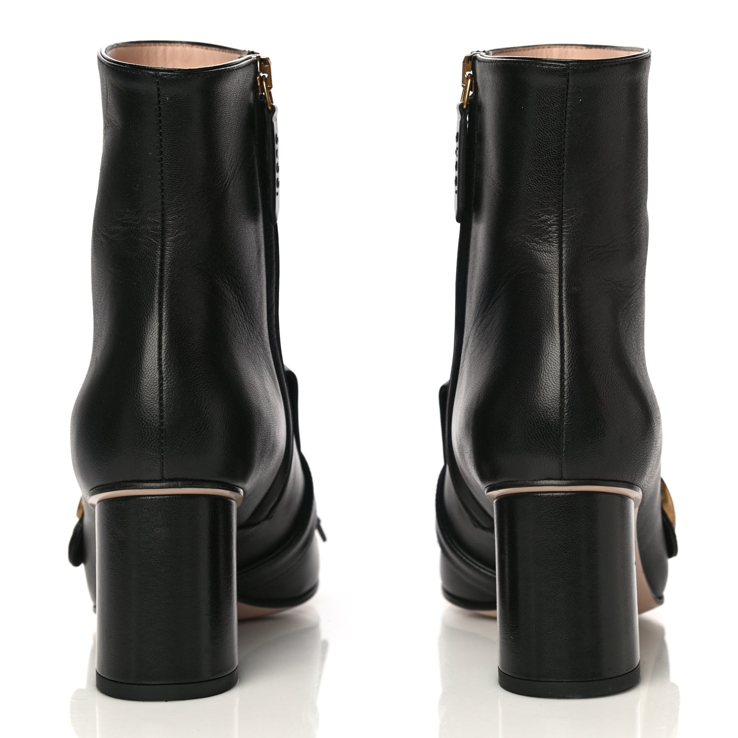Malaga Kid GG Marmont Fringe 75mm Ankle Boots 36.5 Black