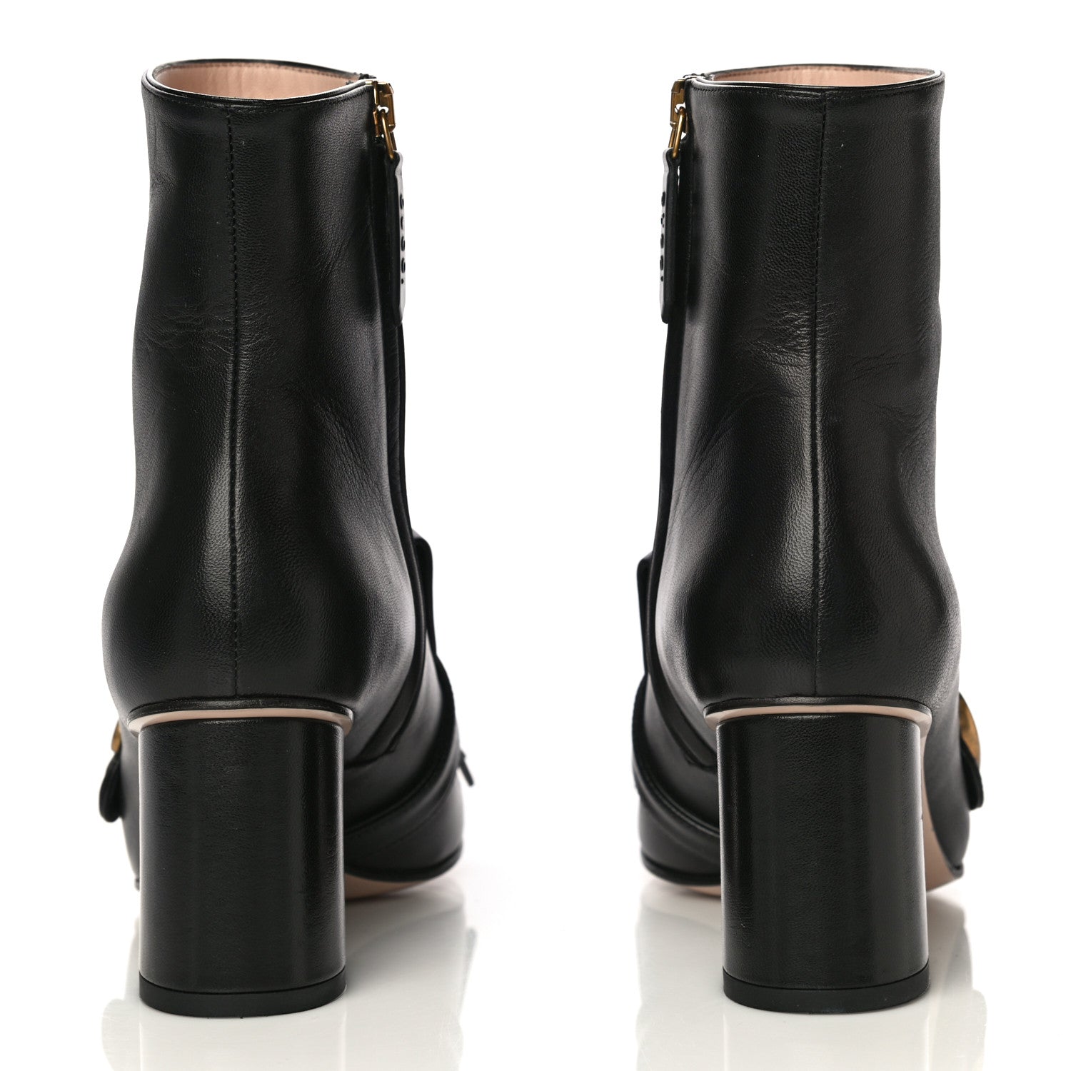 Gucci Malaga Kid GG Marmont Fringe 75mm Ankle Boots 36.5 Black 7 of 23