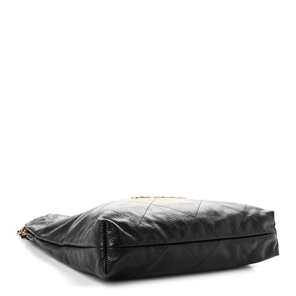 Shiny Caviar Quilted Chanel 22 Black